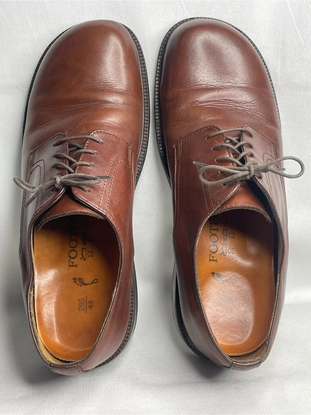 Footprints by Birkenstock Brown Leather Oxfords Size 44 Men Size US 11 / 11.5